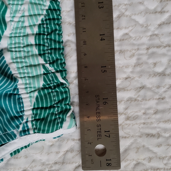 PREFER TO LIFE turquoise waves drawstring trunks - Picture 2 of 6